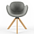 Elegant FL Dining Chair 3D model small image 2