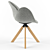 Elegant FL Dining Chair 3D model small image 3