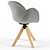 Elegant FL Dining Chair 3D model small image 4