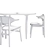 Elegant Buffalo Chair & Oku Round Table 3D model small image 4