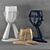 Elegant Decorative Vases Set 3D model small image 1