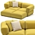 Elegant Butterfly Sofa by B&B 3D model small image 1