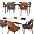 Elegant and Versatile: Joyce Chair and Pico Table 3D model small image 1