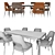 Elegant and Versatile: Joyce Chair and Pico Table 3D model small image 3