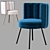 Elegant Torii Dining Chairs by Minotti 3D model small image 3