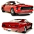 Vintage American Muscle: Ford Mustang Boss 429 3D model small image 4