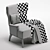 Kano Velvet Accent Chair 3D model small image 4