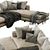 Marac Leather Sofa Malibu: Luxurious Contemporary Design 3D model small image 4