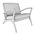 Vintage Teak Outdoor Chair 3D model small image 5