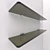 Sleek Glass Shelves with Fasteners 3D model small image 2