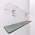 Sleek Glass Shelves with Fasteners 3D model small image 3