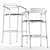 Sleek and Stylish Icon Barstool 3D model small image 5