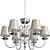 Elegant 6-Light MW-LIGHT Chandelier 3D model small image 2