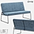 LoftDesigne 1452 Model Metal and Fabric Sofa 3D model small image 1