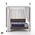 Driade Edward Bed with Canopy 3D model small image 2