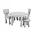 Mammut Kids Chair & Round Table 3D model small image 5