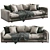 Luxury Malibu Sofa 3D model small image 1