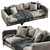 Luxury Malibu Sofa 3D model small image 2