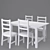 Nordviken: Stylish Pine Dining Set 3D model small image 3