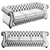 Chester Lux 3 Seater Sofa: Timeless Elegance for Your Living Room 3D model small image 2