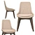 Italian Elegance: Ditre Linear Chair 3D model small image 2