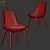 Italian Elegance: Ditre Linear Chair 3D model small image 3