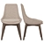 Italian Elegance: Ditre Linear Chair 3D model small image 5