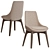 Italian Elegance: Ditre Linear Chair 3D model small image 8