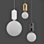 Elegant Parachilna Aballs Pendant Lamps 3D model small image 7