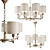 Elegant Gold Chandelier: Freya Tiana 3D model small image 1