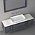 Modern Bathroom Furniture Set 3D model small image 2