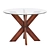 Modern Simon X Dining Table 3D model small image 1