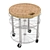 Bamboo Butcher Block Rolling Cart 3D model small image 2