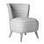 Cozy Charm Slipper Chair 3D model small image 3