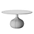 Elegant Travertine Dining Table 3D model small image 3
