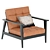 Elegant Armchair with Sleek Design 3D model small image 3