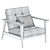 Elegant Armchair with Sleek Design 3D model small image 5