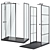 Modern Shower Panels Set - West One Bathrooms 109 3D model small image 3