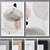 Modern Abstract Paintings with Frames 3D model small image 1