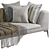  Charles Large Fabric Sofa | Stylish and Spacious 3D model small image 3