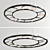 Elegant Maytoni Fad Chandelier 3D model small image 1