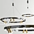 Elegant Odeon Beveren Chandelier 3D model small image 1