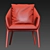 ErgoChic Nido Armchair 3D model small image 5