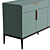 Modern Metropolitan Buffet: 2 Drawers, 4 Swinging Doors 3D model small image 2