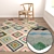 Premium Carpet Set: High-Quality Textures 3D model small image 5