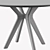 Clark Round Dining Table: Stylish and Versatile 3D model small image 3