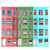 Vibrant Cityscape: Colorful Buildings 3D model small image 1