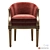 Stylish Pozzoli Armchair 3D model small image 2