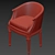 Stylish Pozzoli Armchair 3D model small image 4