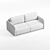 Nord 100 + 100 Felicita Strada Sofa 3D model small image 4